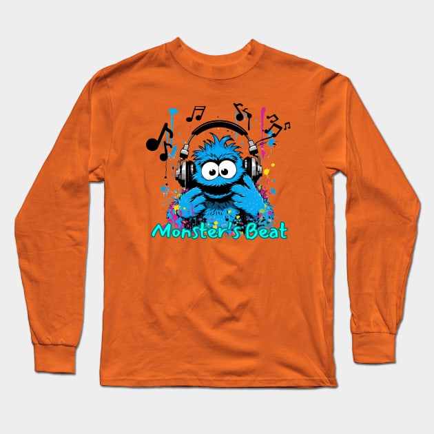 Monster's Beat Long Sleeve T-Shirt by ArtDeKong